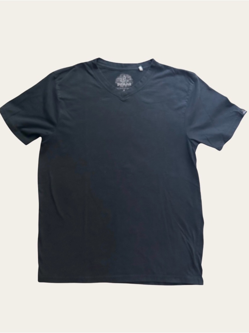 PrAna Men’s Black V-Neck Tee